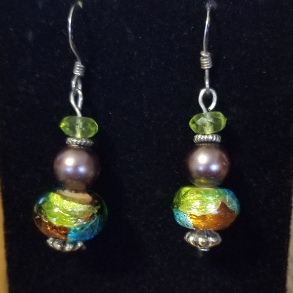 Jewelry - Multi Color Glass Beaded Earrings